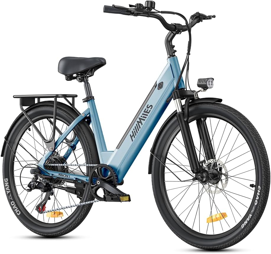 Bicicletta Elettrica MileCity 1 Blue 26" – Batteria Rimovibile 36V 13Ah