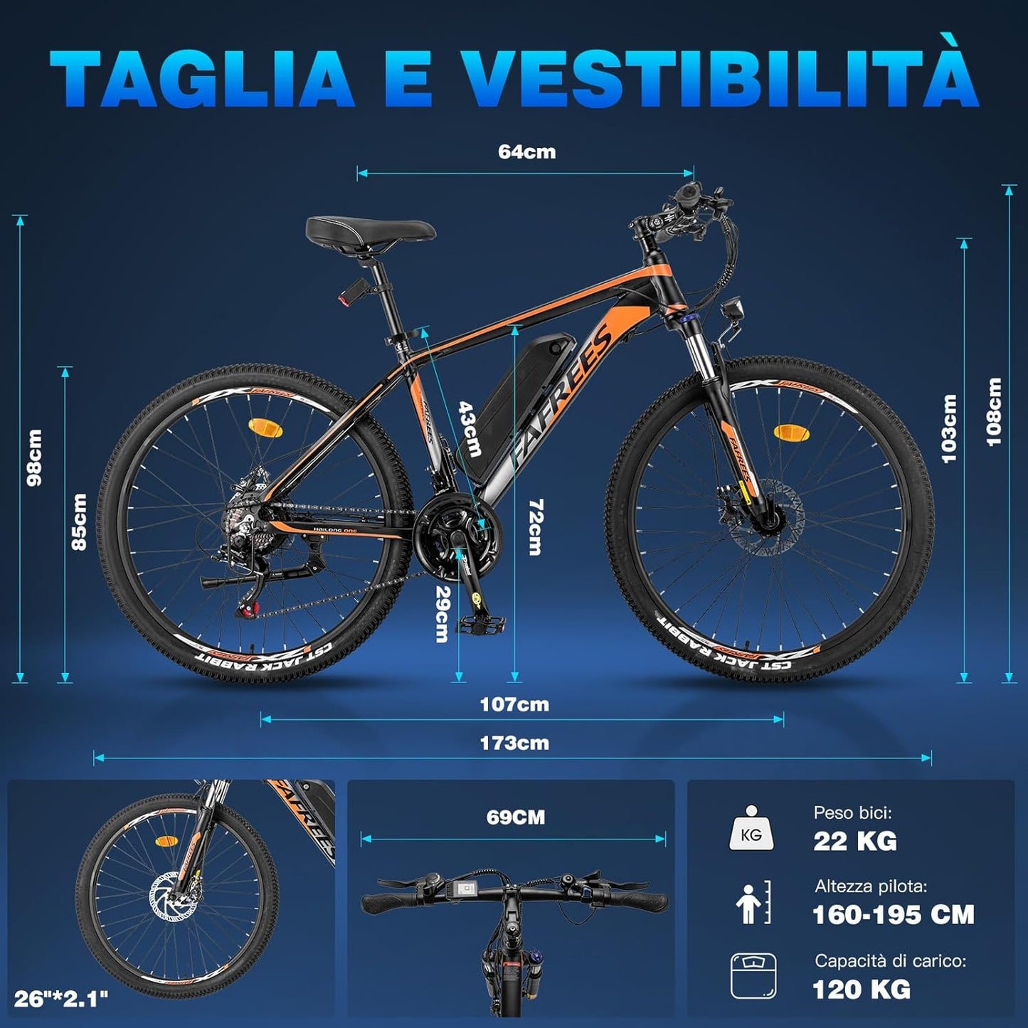 Bici Elettrica Fafrees