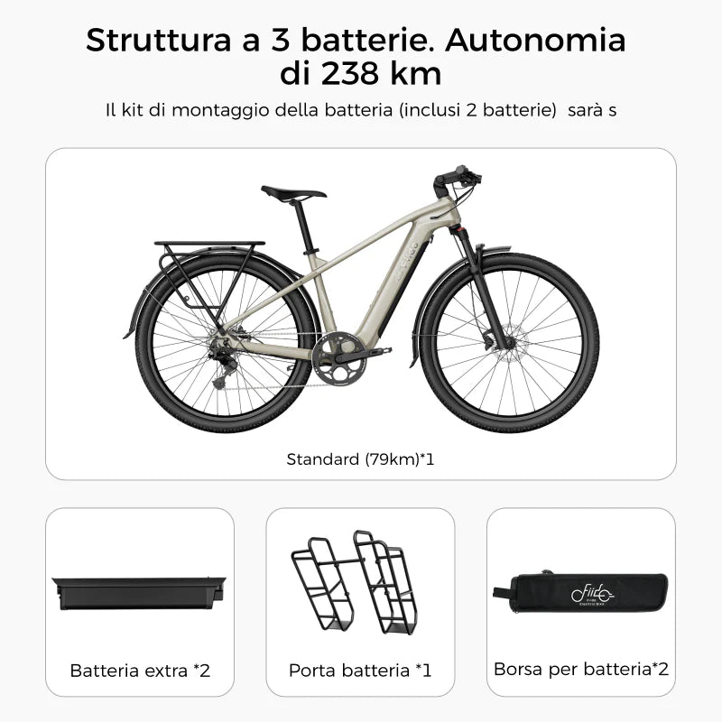Bicicletta Elettrica Trekking Fiido Nomads