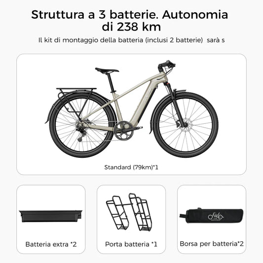 Bicicletta Elettrica Trekking Fiido Nomads