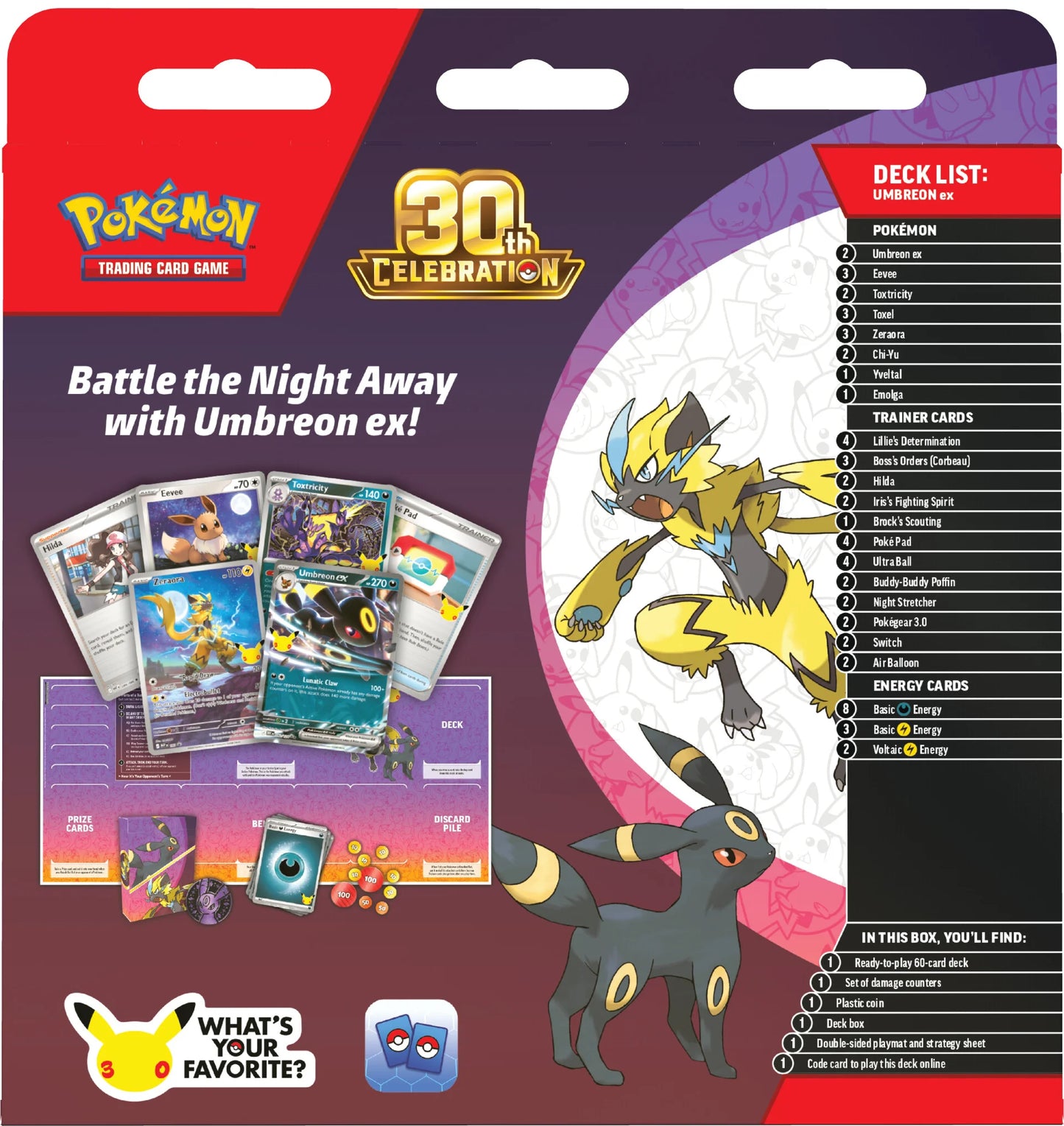 Battle Deck Umbreon 30° Anniversario