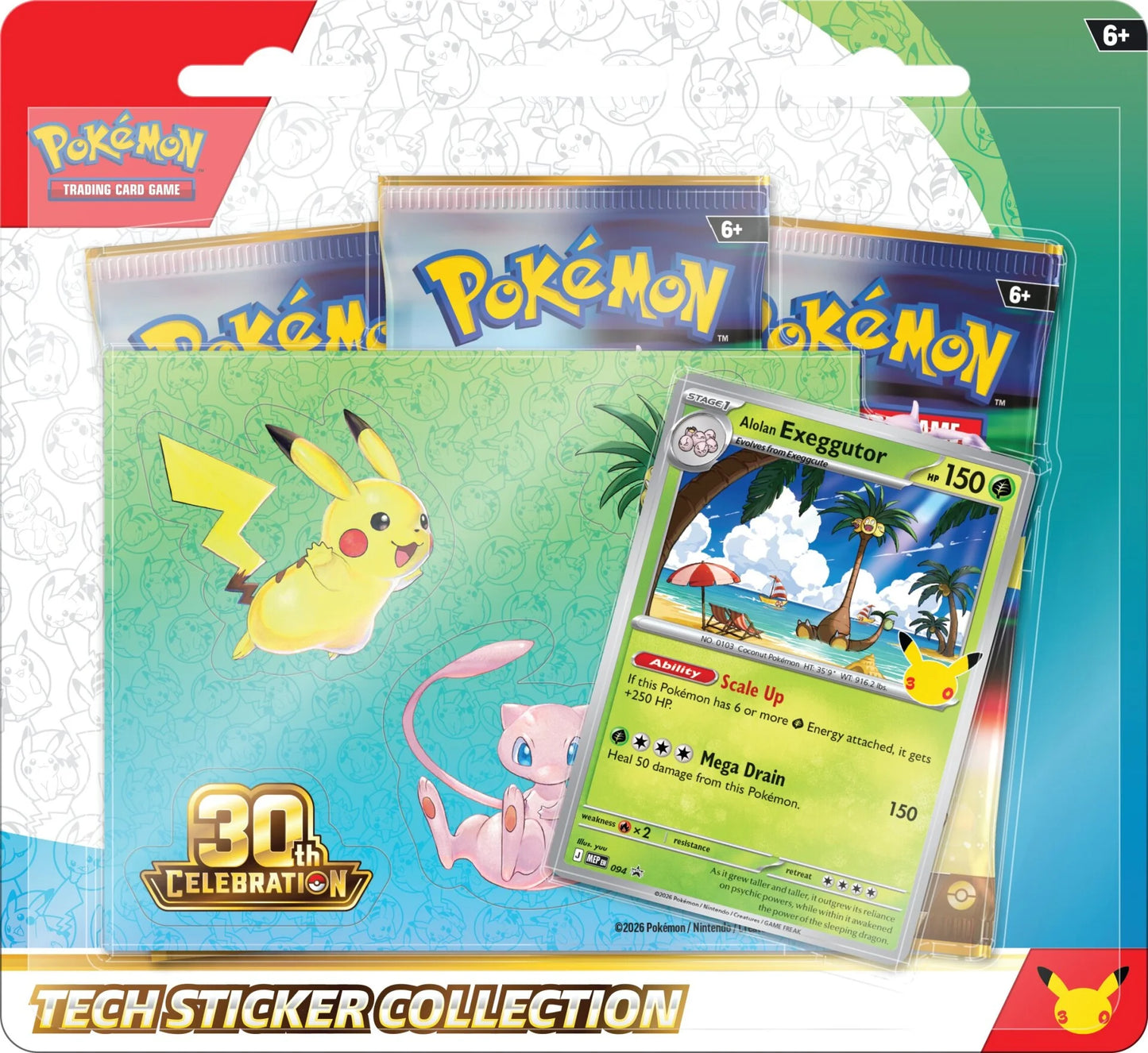Tech Sticker Exeggutor 30° Anniversario